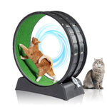 Load image into Gallery viewer, Black Plastic PP Splicing Type With Green Carpet 10kg Cat Treadmill