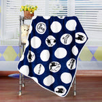 Load image into Gallery viewer, Flannel Coral Fleece Blanket Printed Air Conditioning Blanket Pet