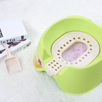 Load image into Gallery viewer, Spillproof Cat Litter Pan Semi-enclosed Oversize Cat Toilet