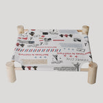 Load image into Gallery viewer, Removable And Washable Solid Wood Pet Dog Bed