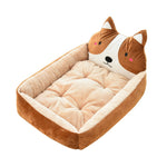 Load image into Gallery viewer, Large Pet Cat Dog Bed 7Colors Warm Cozy Dog House Soft Fleece Nest Dog Baskets