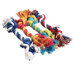 Load image into Gallery viewer, Dog bite rope toy dog rope knot molar bite-resistant color double knot cotton rope toy