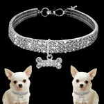 Load image into Gallery viewer, Bling Rhinestone Dog Collar Crystal Puppy Chihuahua Pet Dog Collars Leash For Small Medium Dogs Cats