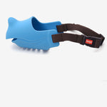 Load image into Gallery viewer, Rhino shape adjustable pure silicone dog muzzle
