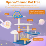 Load image into Gallery viewer, 49 Inches Tall Cat Tree With UFO Top Perch Space Capsule And Sisal Scratching Posts