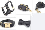 Load image into Gallery viewer, Dark Grey Velvet Pet Collar Leash