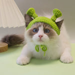 Load image into Gallery viewer, Handmade Knitted Cat Dog Hat Pet Hair Accessories Headgear