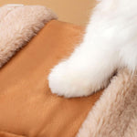 Load image into Gallery viewer, Carrier Bag Backpack Carrier Dog Travel Bag Pet Winter Outdoor Carriers Plush Reindeer Bag With Hand Warmers