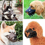 Load image into Gallery viewer, Dog Muzzle Leather, Comfort Secure Anti-Barking Muzzles For Small Medium Large Dogs, Breathable And Adjustable, Allows Drinking And Panting, Used With Collars