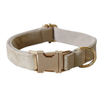 Load image into Gallery viewer, Nude velvet pet collar