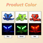 Load image into Gallery viewer, Pet Supplies Rechargeable Mesh LED Lighted Dog Harness