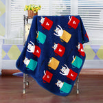 Load image into Gallery viewer, Flannel Coral Fleece Blanket Printed Air Conditioning Blanket Pet