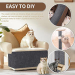 Load image into Gallery viewer, Pruning Cat Scratch Self-adhesive Carpet Mat Suitable Tree Cats