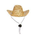 Load image into Gallery viewer, Pet Cat Western Straw Cowboy Hat