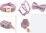 Load image into Gallery viewer, Dark Grey Velvet Pet Collar Leash