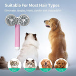 Load image into Gallery viewer, Pet Cat Brush Dog Slicker Brush Double-headed Negative Ion One-button Self Cleaning Dog Cat Hair Removal Pets Products