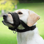 Load image into Gallery viewer, Dog Mouth Muzzle Anti Bark Dog Collar Breathable Dog Training Tool Nylon Muzzle Set With Stripes Summer Pet Leashes