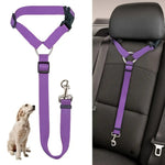 Load image into Gallery viewer, Solid Two-in-one Pet Car Seat Belt Lead Leash BackSeat Safety Belt Adjustable Harness For Kitten Dogs Collar Pet Accessories