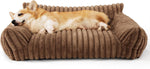 Load image into Gallery viewer, Bedsure Cute Cat Couch For Pets - Fluffy Cat Sofa With Premium Soft Corduroy Fleece Fuzzy Cat Couch Bed With Cover Supportive Cat Chair For Indoor Cats