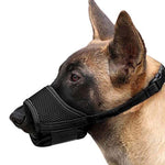 Load image into Gallery viewer, Dog Muzzle For Large Medium Small Dogs Mesh Muzzle For Dog To Prevent Biting Chewing Licking Eating Soft Dog Muzzle With Front Opening Design For Drinking Panting