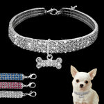 Load image into Gallery viewer, Bling Rhinestone Dog Collar Crystal Puppy Chihuahua Pet Dog Collars Leash For Small Medium Dogs Cats