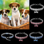 Load image into Gallery viewer, Bling Rhinestone Dog Collar Crystal Puppy Chihuahua Pet Dog Collars Leash For Small Medium Dogs Cats