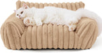 Load image into Gallery viewer, Bedsure Cute Cat Couch For Pets - Fluffy Cat Sofa With Premium Soft Corduroy Fleece Fuzzy Cat Couch Bed With Cover Supportive Cat Chair For Indoor Cats