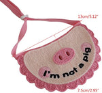 Load image into Gallery viewer, Super Soft Crocheted Cat Saliva Towel For Pets With Cute Pig Decoration