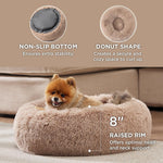 Load image into Gallery viewer, Indoor Solid Color Non-slip Round Fluffy Plush Pet Bed