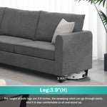 Load image into Gallery viewer, New 91 91 Modern L-Shape Sectional Sofa Upholstered Living Room Couch