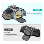 Load image into Gallery viewer, Carrier For Cat Pet Airline Approved Expandable Foldable Soft Dog Carrier Opened Doors Reflective Tapes Cat Travel Bag