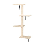 Load image into Gallery viewer, 5 Pcs Wall Mounted Cat Climber Set Floating Cat Shelves And Perches Cat Activity Tree With Scratching Posts Modern Cat Furniture