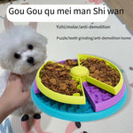 Load image into Gallery viewer, Slow Food Bowl Anti Choking Cat Bowl Dog Basin Puzzle Feeder Healthy Pet Rotating Game Board Pet Products