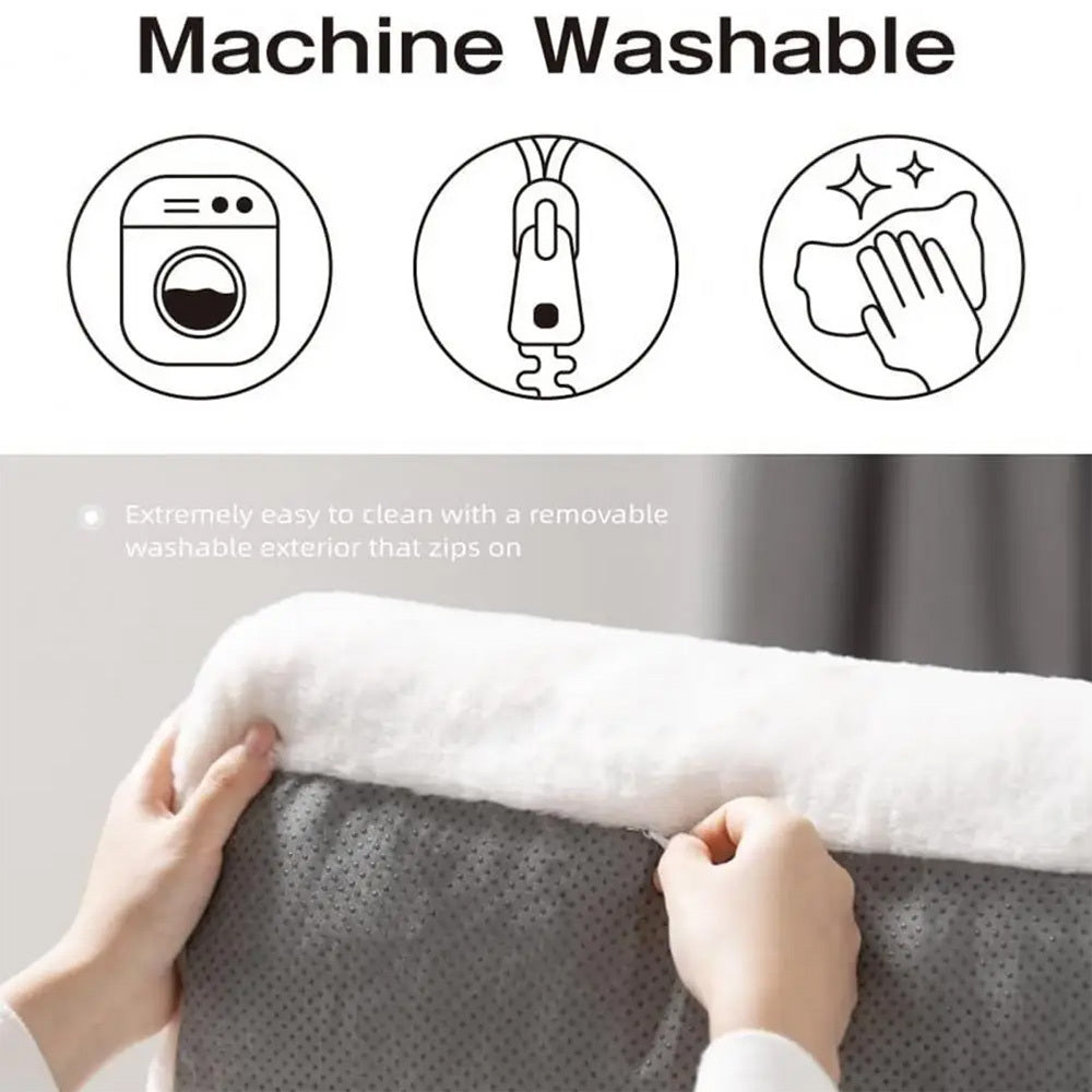 Plush Pet Bed Washable Cats Dogs Sleeping Sofa Thicken Warm Puppy Cat Couch With Anti-Slip Bottom With Detachable Cover Gift For Pet Lovers