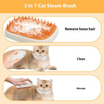 Load image into Gallery viewer, USB Rechargeable Pets Steam Brush Spray Massage Comb Pet Grooming Tools Cat Steam Comb Pet Products
