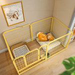 Load image into Gallery viewer, Modern Simple Wrought Iron Pet Fence Dog Cage Small And Medium Size Dog Teddy Corgi Isolation Door Indoor Guardrail Fence Kennel
