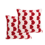 Load image into Gallery viewer, Heart Cute Decorative Valentines Throw Pillow Covers 18x18 Inch, Soft Square Cushion Case,Home Decor For Living Room Couch Bed Sofa, Set Of 2 Pack
