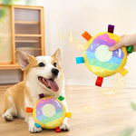 Load image into Gallery viewer, Cartoon Plush Flying Disc Toy Dog For Outdoor Play, Bite-resistant Pet Dog Toy Supplies Dog Training Flying Discs Outdoor Playing Disk Flyer
