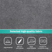 New 91 91  Modern L-Shape Sectional Sofa  Upholstered Living Room Couch