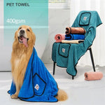 Load image into Gallery viewer, Pet Towel Dog Bathrobe Water Absorbent And Quick Drying Cleaning Beauty Glove Style Pocket Dog Bath Towel Accessori Cani
