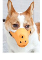 Load image into Gallery viewer, Rhino shape adjustable pure silicone dog muzzle
