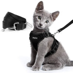 Load image into Gallery viewer, Escape Proof Cat Vest Harness And Car Seat Belt Adapter Adjustable Reflective Cat Harness Soft Mesh Harness For Kitten Puppy
