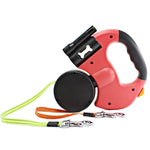 Load image into Gallery viewer, Dual Headed Pet Leashes with Flashlight Garbage Bag Box Automatic Retractable Dogs Traction Rope
