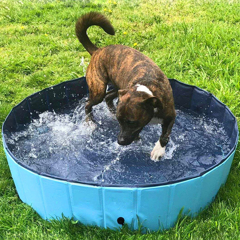 Foldable dog pool pet bath swimming tub bathtub outdoor indoor collapsible bathing pool for dogs cats kids pool