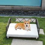 Load image into Gallery viewer, Wicker Pet Bed Rattan Dog Sofa Bed Outdoor Indoor Water Resistant
