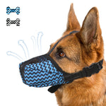 Load image into Gallery viewer, Dog Muzzle Air Mesh Breathable Muzzle For Medium Large Sized Dogs To Anti  Prevent Biting Barking Chewing Soft Basket Muzzle For German Shepherd Dog With Reflective  Adjustable Strap
