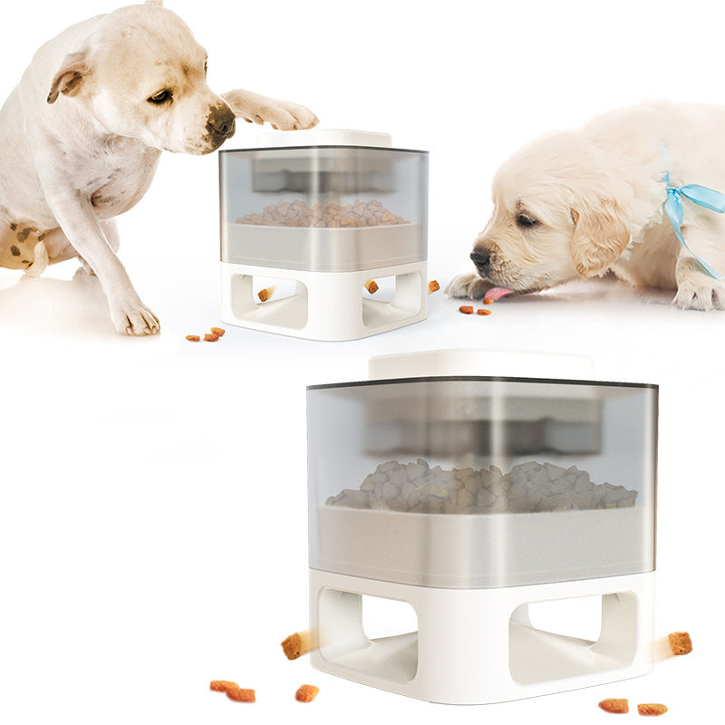 Dog food feeder pet accessories cat feeder catapult educational dog toys pet supplies food dispenser just one snap comes food