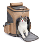 Load image into Gallery viewer, Portable Folding Trolley Pet Backpack Traveling Cat Backpack With Universal Wheel Trolley Pet Bag
