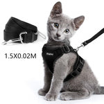 Load image into Gallery viewer, Escape Proof Cat Vest Harness And Car Seat Belt Adapter Adjustable Reflective Cat Harness Soft Mesh Harness For Kitten Puppy
