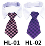 Load image into Gallery viewer, Pet Tie Print Cat And Dog Accessories Solid Color Striped Check Tie
